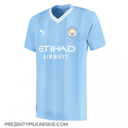 Stroje piłkarskie Manchester City Koszulka Podstawowej 2023-24 Krótki Rękaw